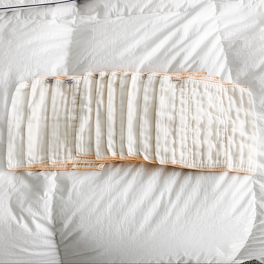 10 Cloth-eez Organic Prefold Newborn Diapers from Green Mountain Diapers